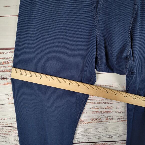 Patagonia Capilene Vintage Men's Medium Base Layer Pants Made USA Polyester Blue - Picture 4 of 11
